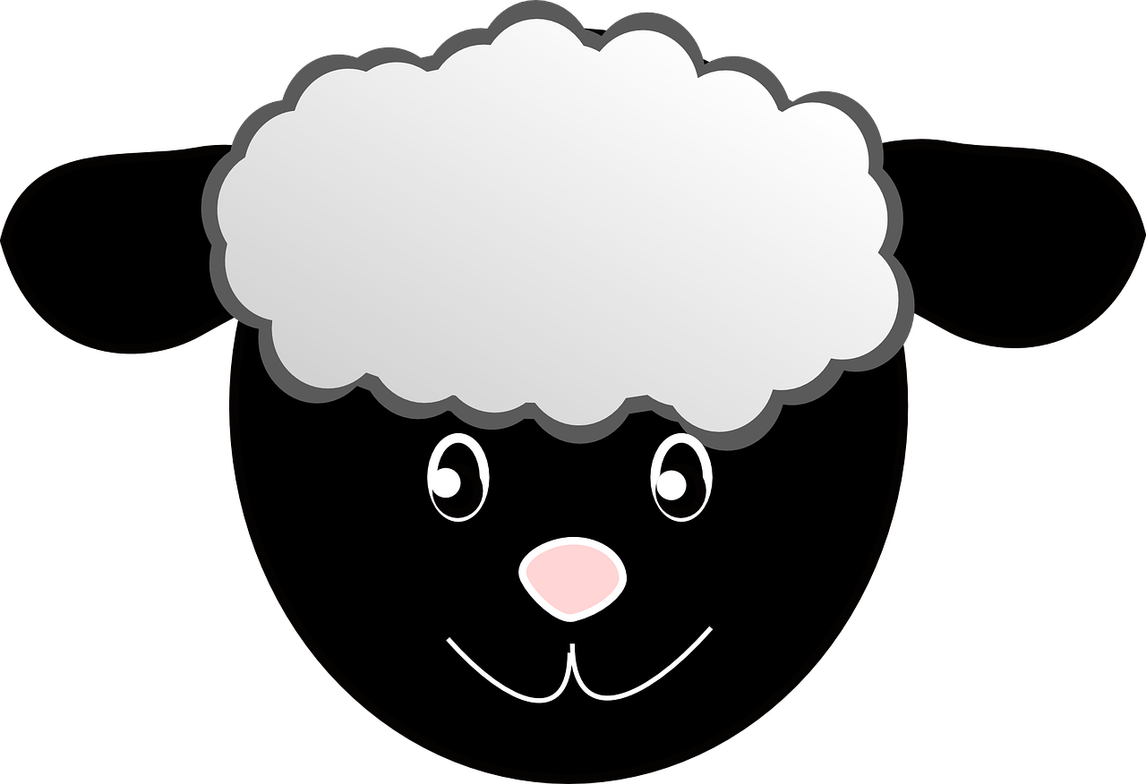 Free Sheep Face Mask Template Printable