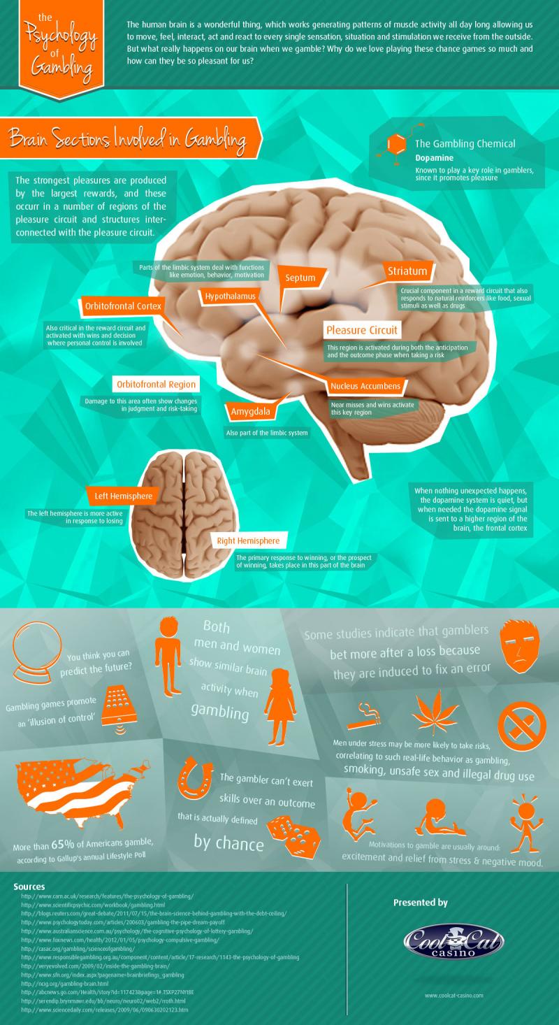 The Psychology of Gambling #infographic