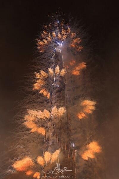 From the opening ceremony of Burj Khalifa