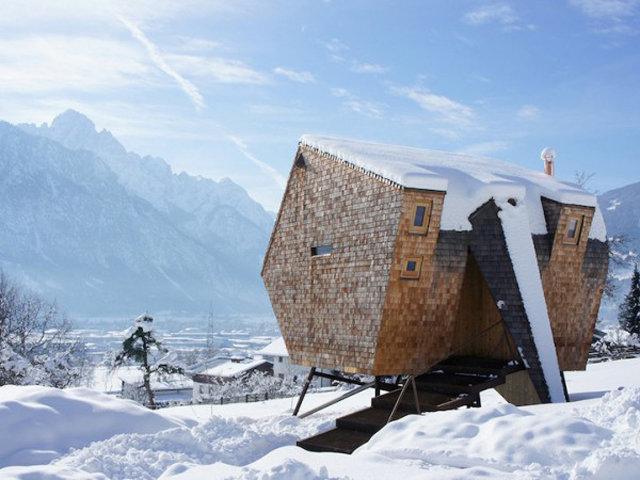 Small House Build In Austria By Peter Jungmann - architecture, design, art, interior