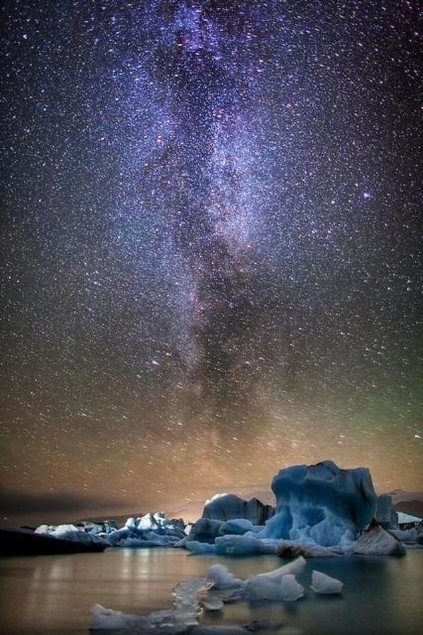 Iceland under the Milkyway