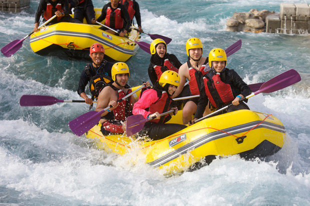 Wadi Adventure #AbuDhabi is the regions first man-made water rafting