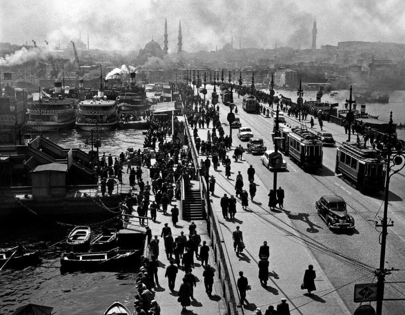 Galata Bridge, Istanbul, 1954