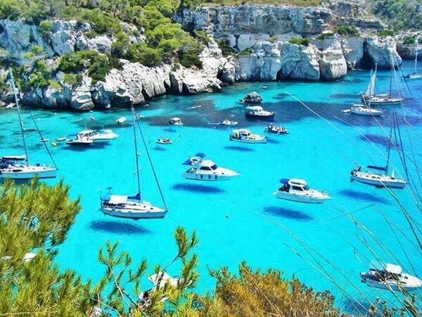 The tiny island Menorca, Spain