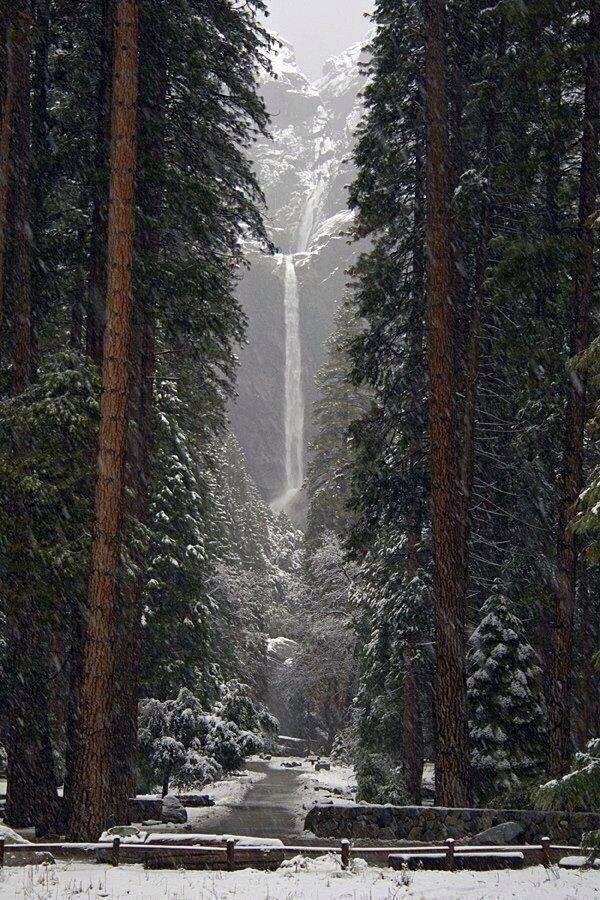 Lower Falls, Yosemite, California.