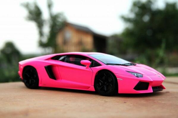 Pink Lamborghini Aventador for the girls