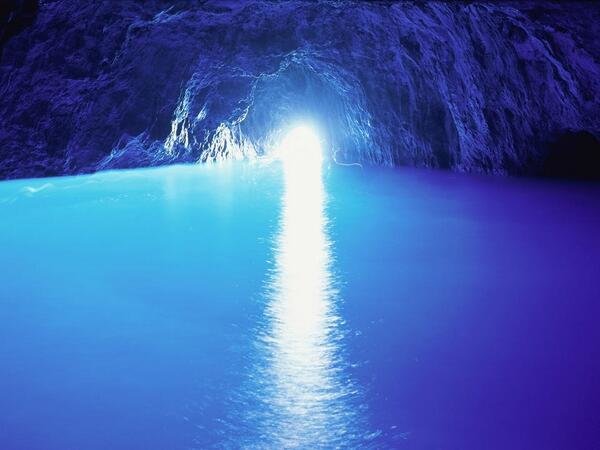 Blue Grotto Cave, Capri, Italy.