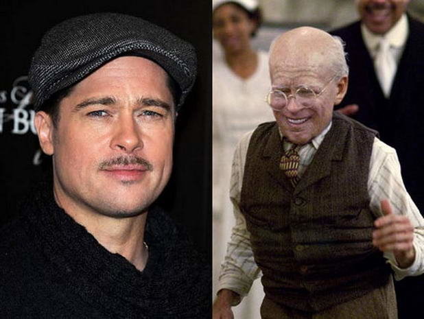 Amazing Celebrity Transformations In Hollywood BRAD PITT THE CURIOUS CASE OF BENJAMIN BUTTON