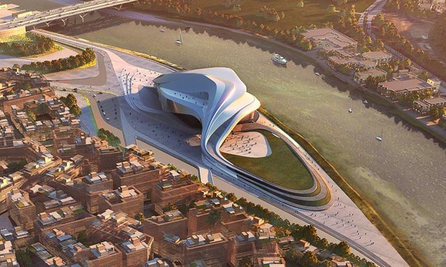 Rabat Grand Theatre by Zaha hadid - architecture, design, art, interior