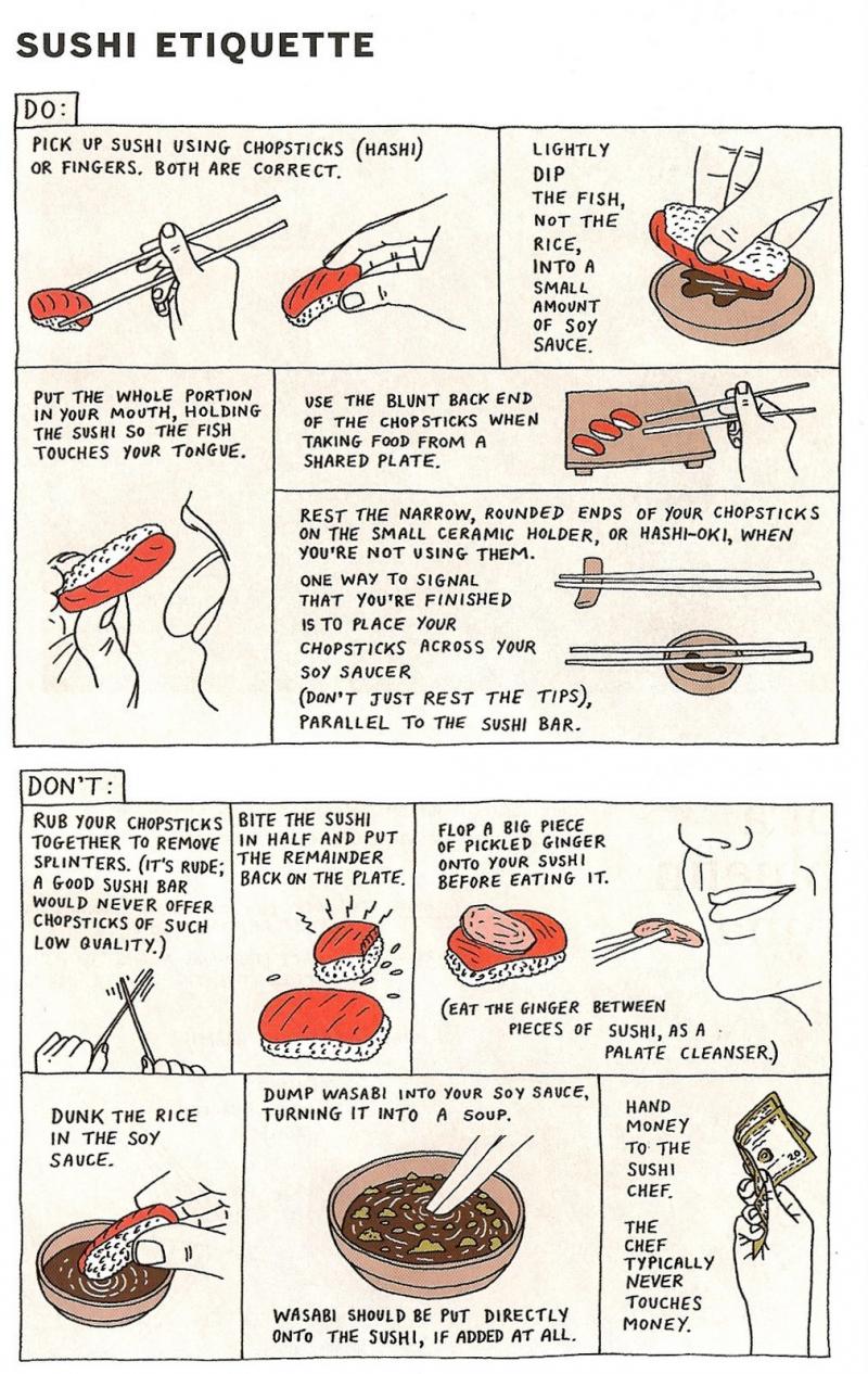 sushi etiquette #infographic