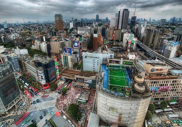 Amazing overhead view of Tokyo, Japan.