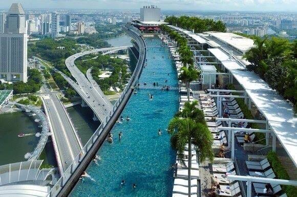 The Infinity Pool in the Sky, Marina Bay Sands, Singapore
