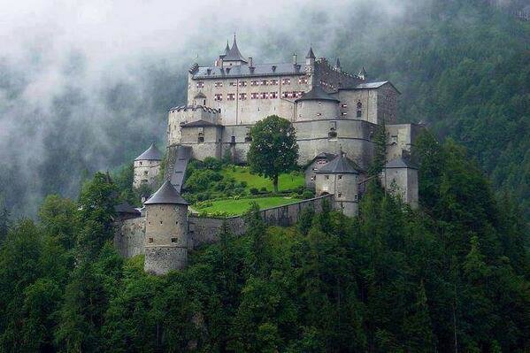 Abandoned Hohenwerfen Fortress in Austria