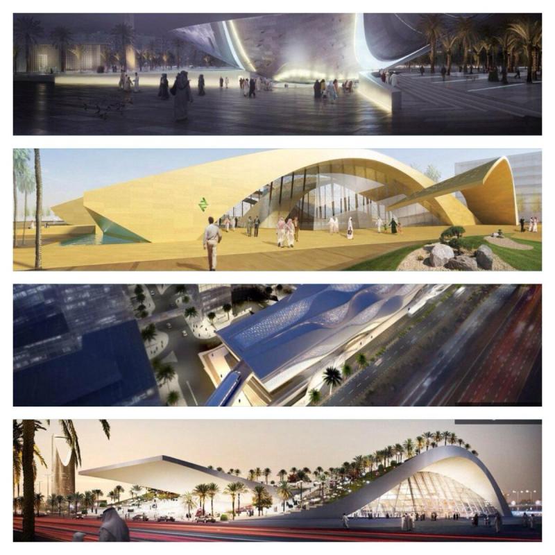 صور محطات #مترو_الرياض الأربعة #KSA