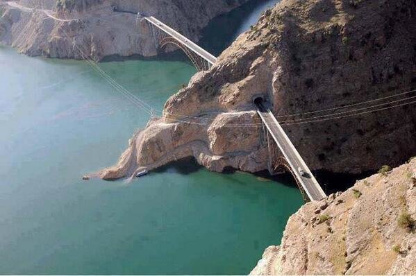 The bridge on Karun river, Iran