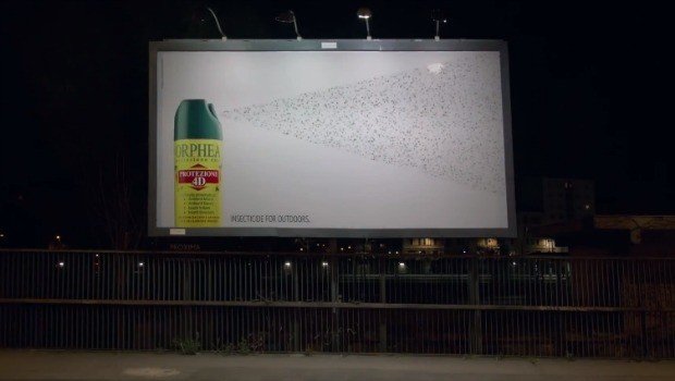 Most creative marketing campaigns 2013: Insecticide Billboard Ad Becomes Giant Bug Trap