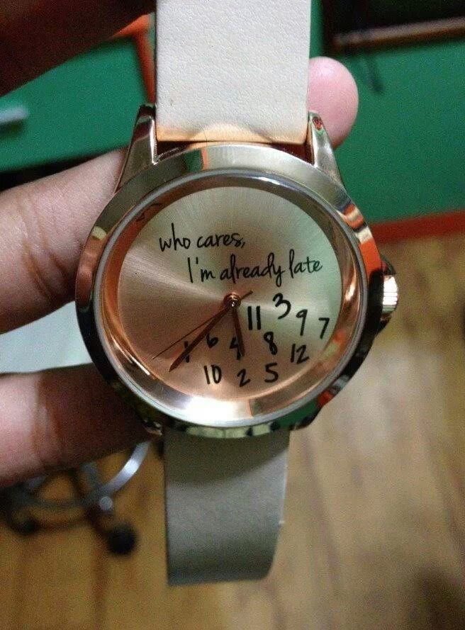 Nice clock for being late 