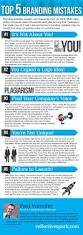 Top 5 branding mistakes #infographic
