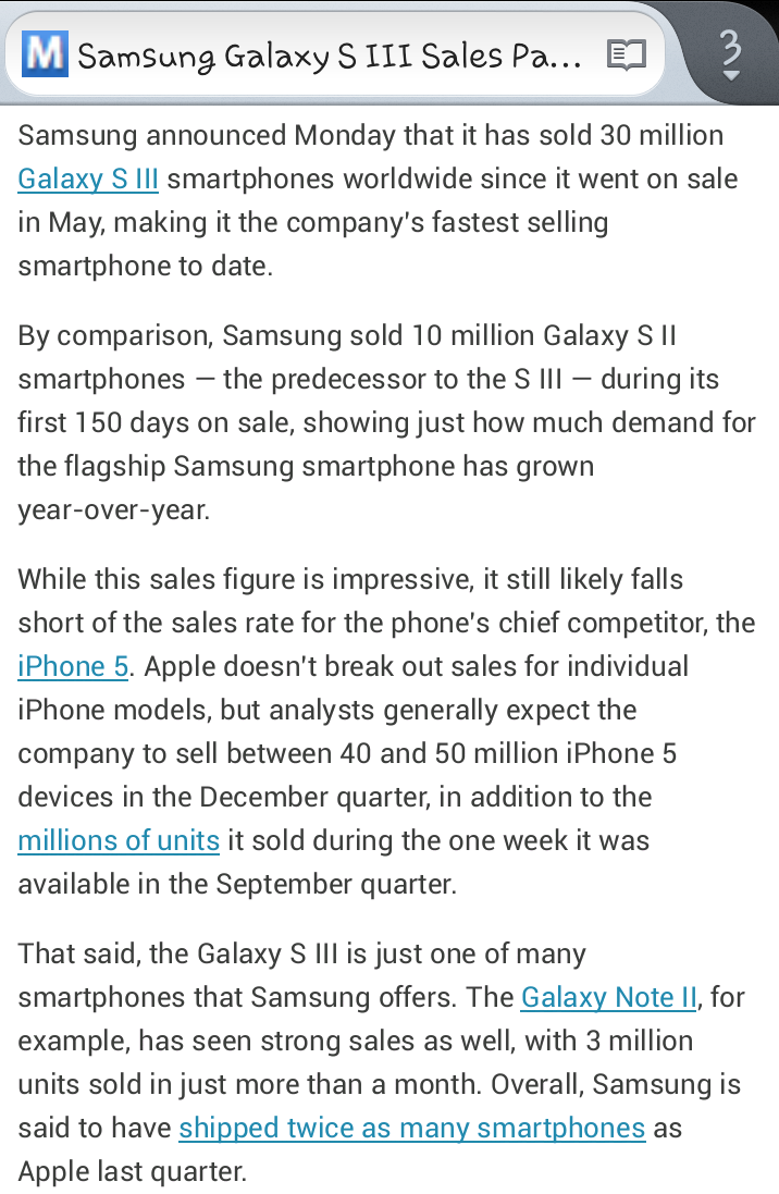 Samsung Galaxy S III Sales Pass 30 Million in 5 Months