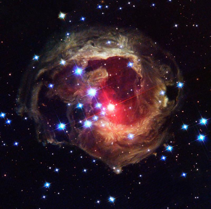 Light continues to echo three years after stellar outburst - space