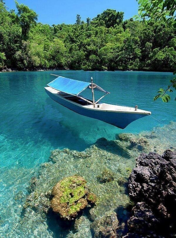 Beautiful clear waters in North Maluku, #Indonesia