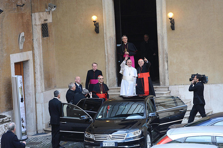 Pope Francis I, born Jorge Mario Bergoglio, elected at the Vatican on Wednesday as the 266th pope