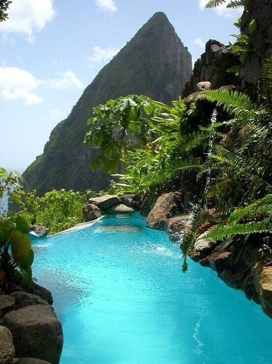 Infinity Pool, St. Lucia, The Caribbean
