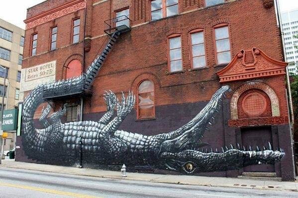 Creative street art in Atlanta, United States