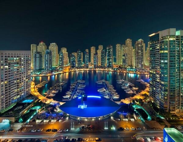 مرسى #دبي من الاعلى