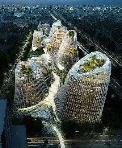 #صورة لمدينة شان شوي تبين فن العمارة في #الصين