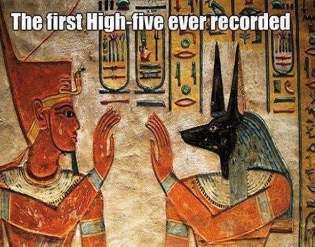 the first High-Five ever