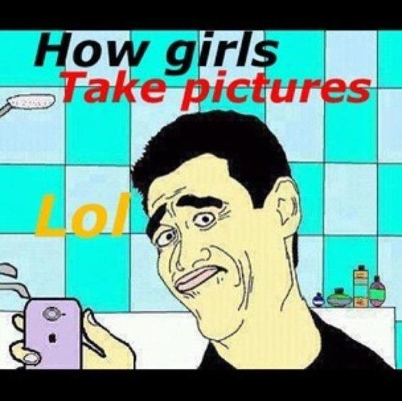 how girls take pics