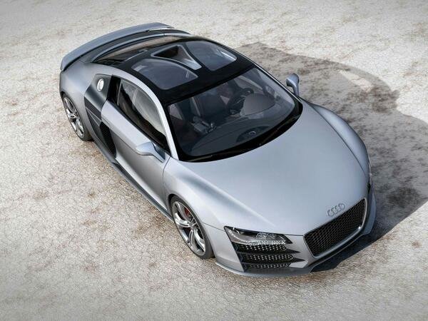 #audi #r8 #gray #black #german #car
