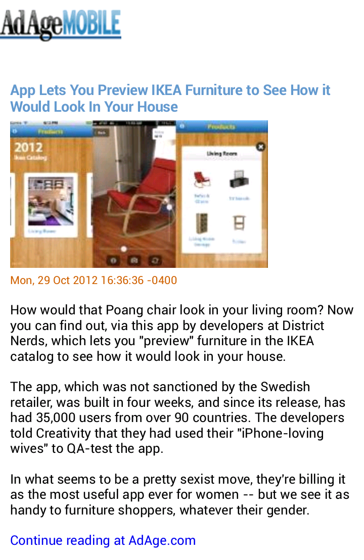 App Lets You Preview IKEA Furniture to See How it Would Look In Your House