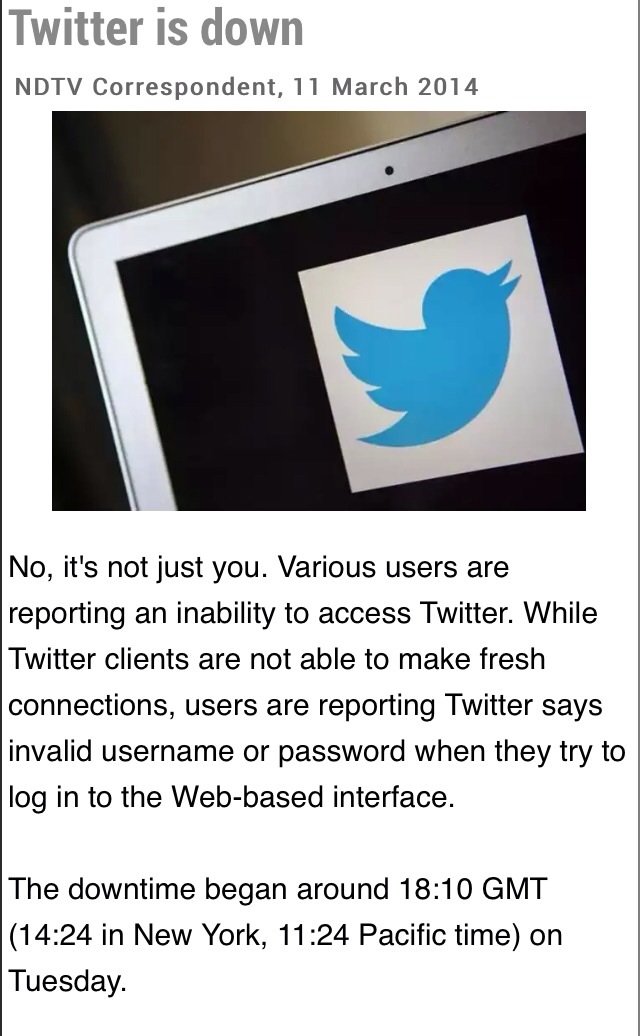 Twitter is Down
