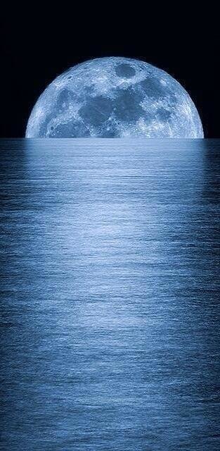 Full moon rising