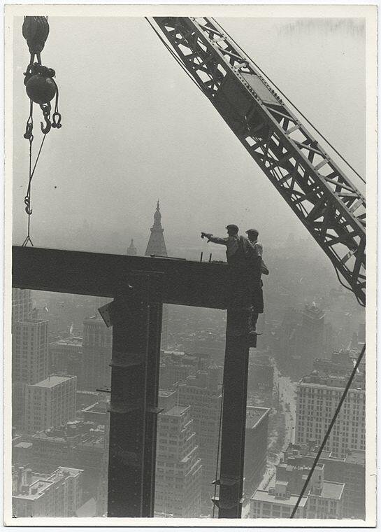 Construction workers on the Empire State Building, c. 1930 