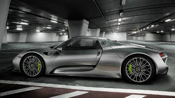 #Porsche #918 #spyder #grey #silver