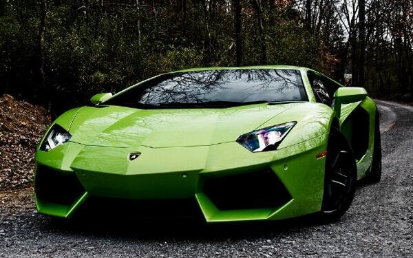 #lamborghini #aventador #green #super
