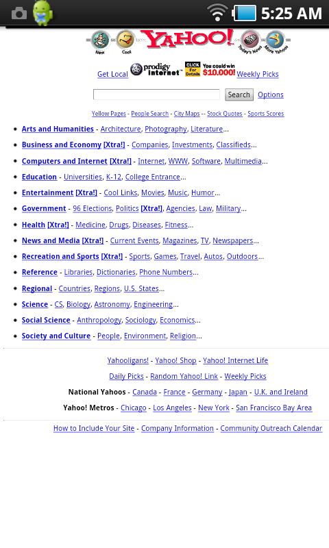 Yahoo! in December 2006 (Flashback)