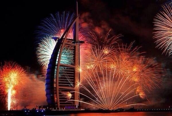 Dubai new year fireworks