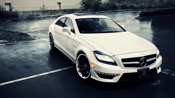 #mercedes #cls #white #black