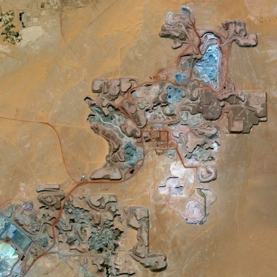 A uranium mine in Arlit, an industrial town in Niger