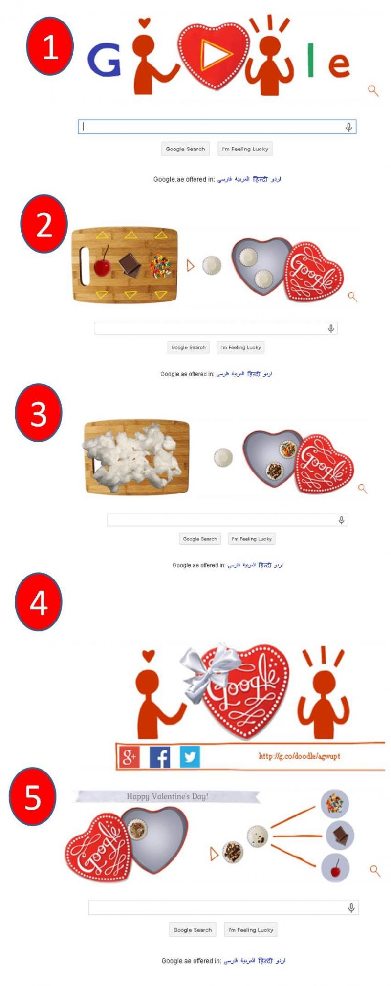#Google in the #Valentine_Day helps you Create and Share your love Cakes 