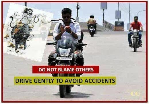 Drive gently to aviod accidents