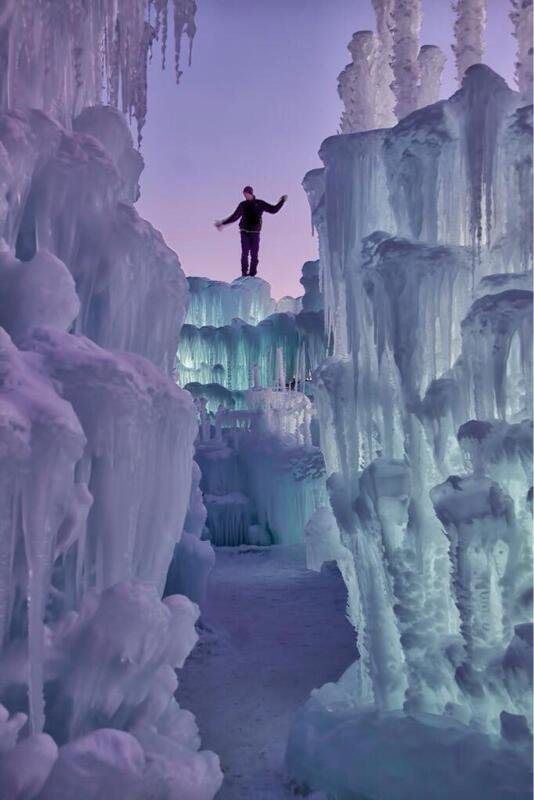 Ice Castle in Silverthorne, Colorado