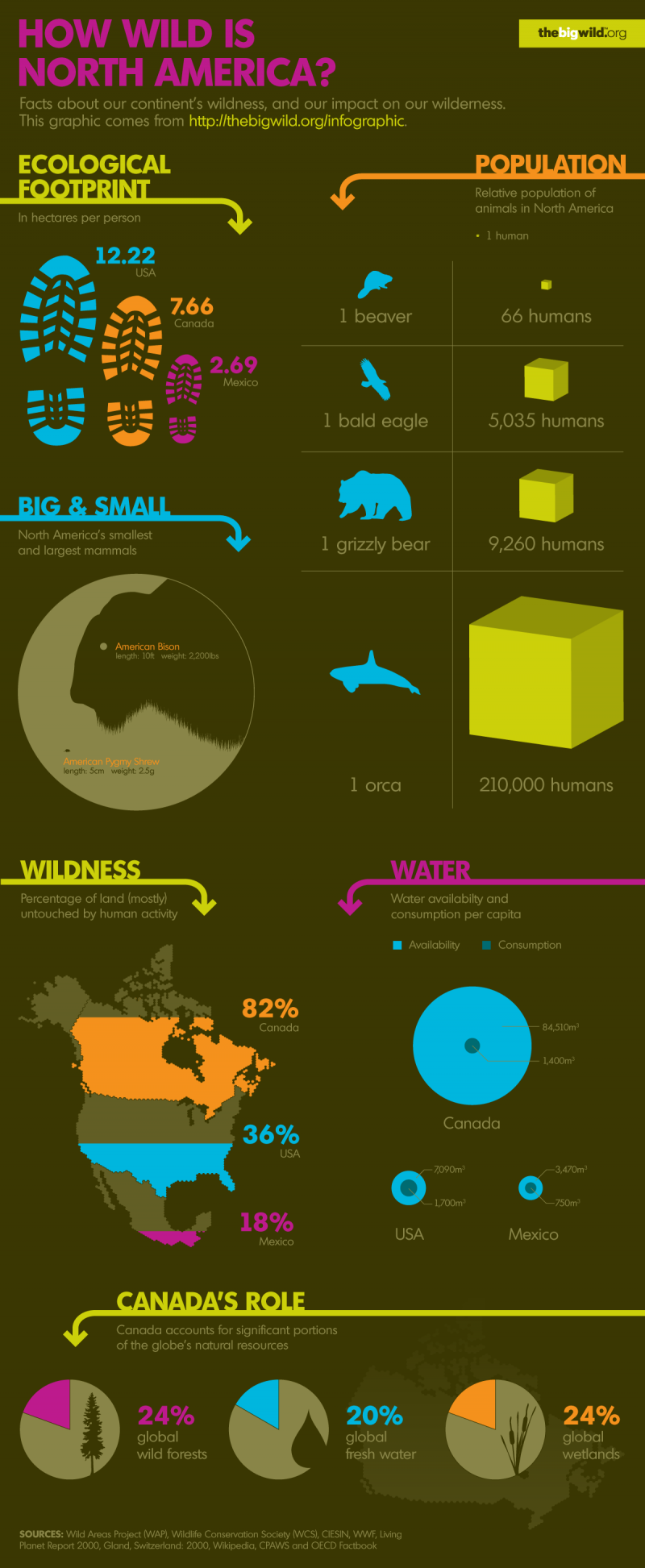 How Wild is North America #infographic