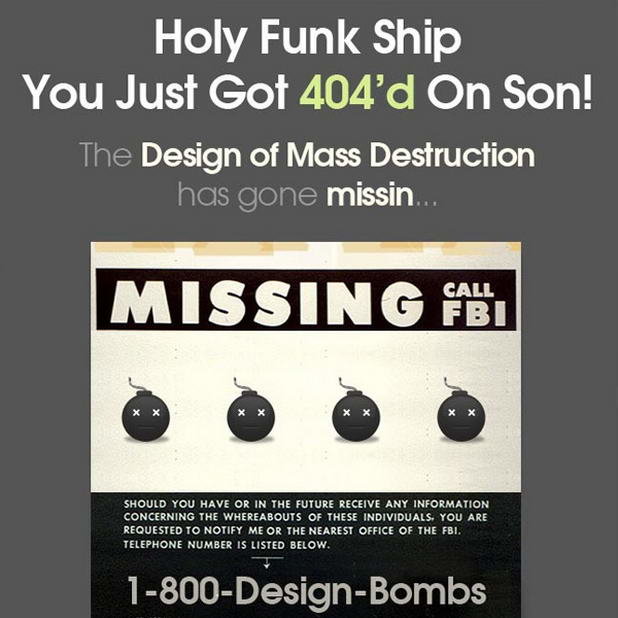  8 - 404 Error Pages Designs