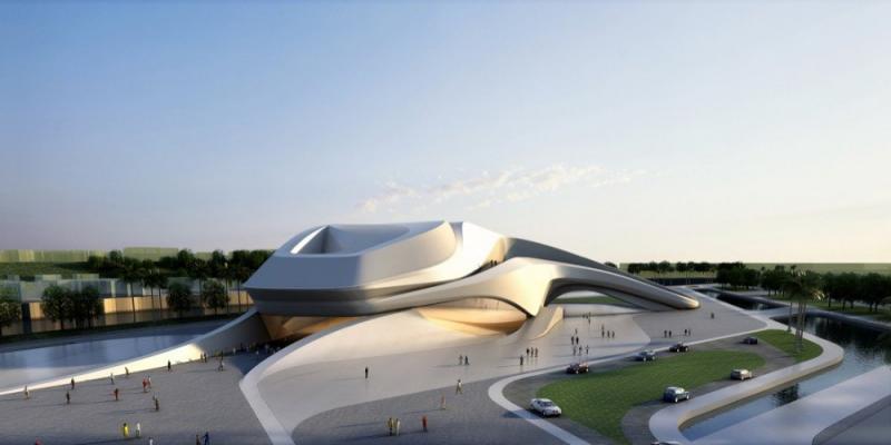 Rabat Grand Theatre by Zaha hadid - architecture, design, art, interior