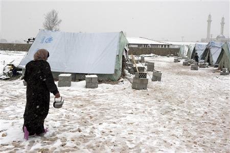 Syrian Refugees Camps after the Snow